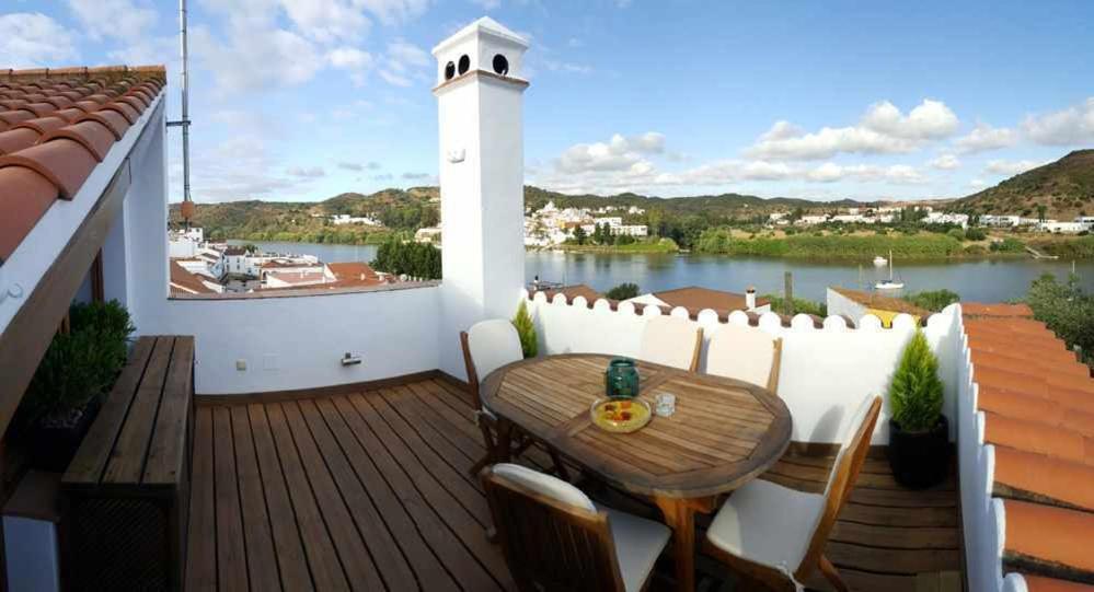 Casa rural La Rabá Terraza con increíbles vistas Sanlúcar de Guadiana Esterno foto